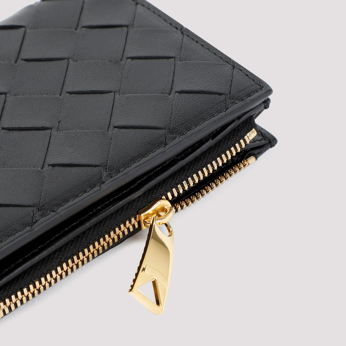 BOTTEGA VENETA Bi fold wallet with zip - Black | Garmentory