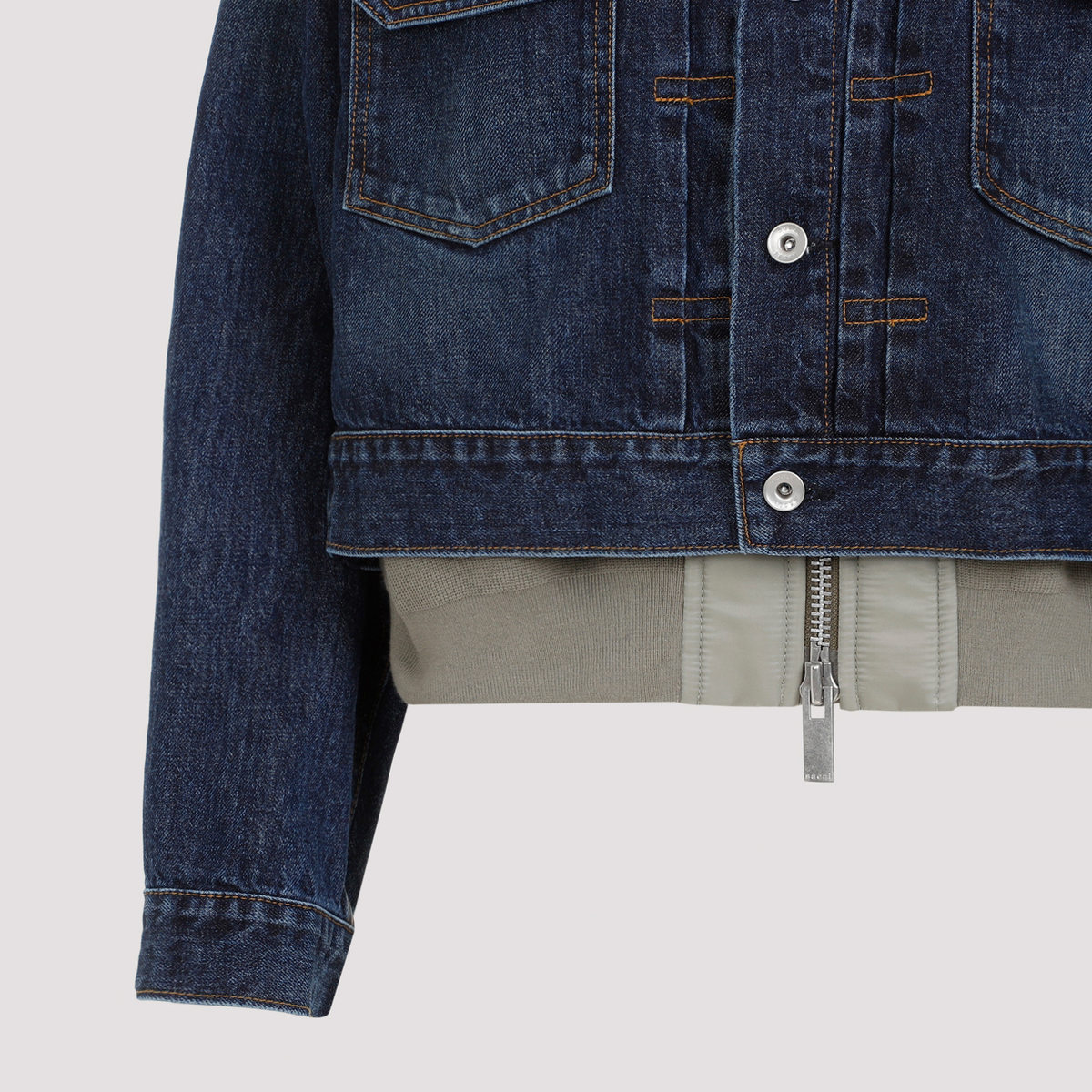 Sacai Men's Blue Denim Jeans Blue
