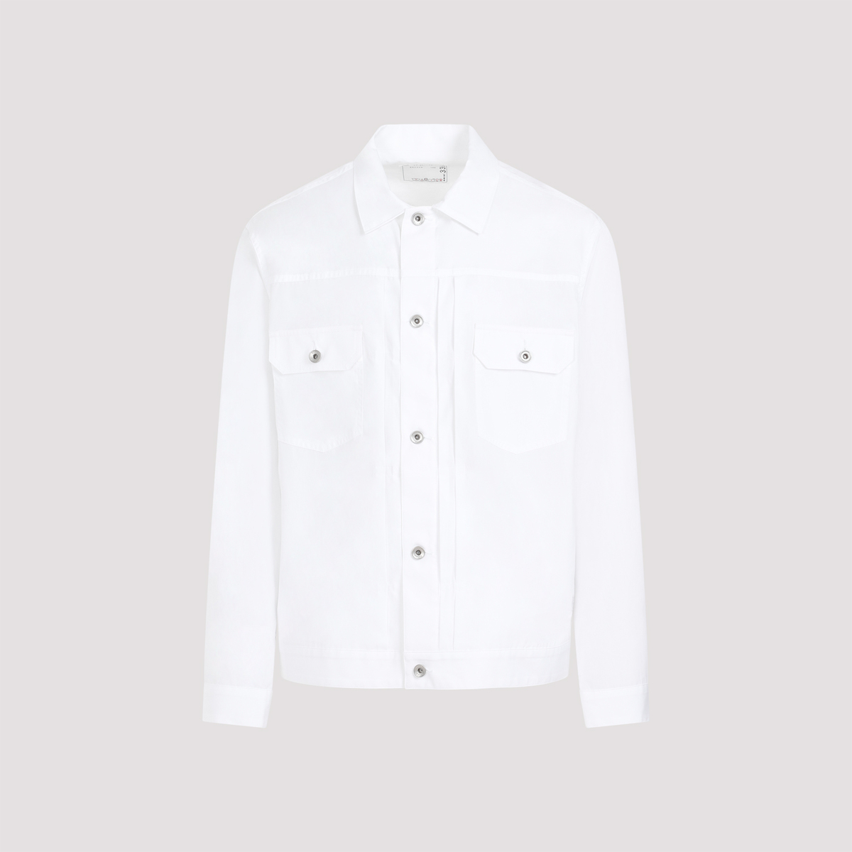 sacai Thomas Mason Cotton Blouson - White | Garmentory