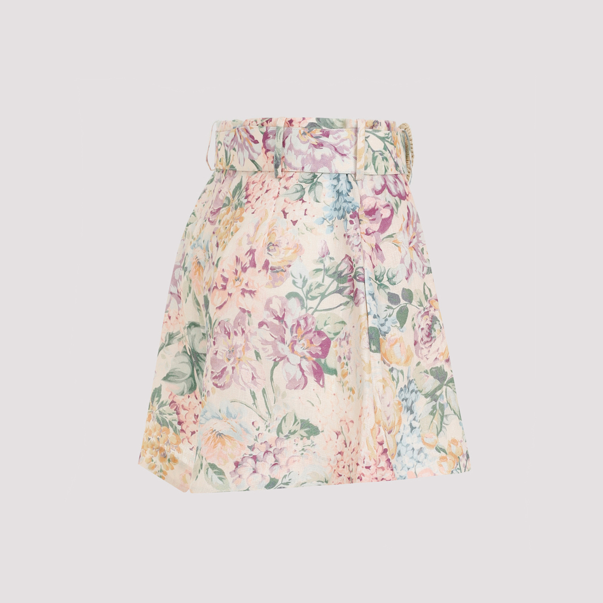 【Zimmermann】Halliday Tuck リネン ショートパンツ ブラック Zimmermann Halliday Tuck Short in Black | FWRD