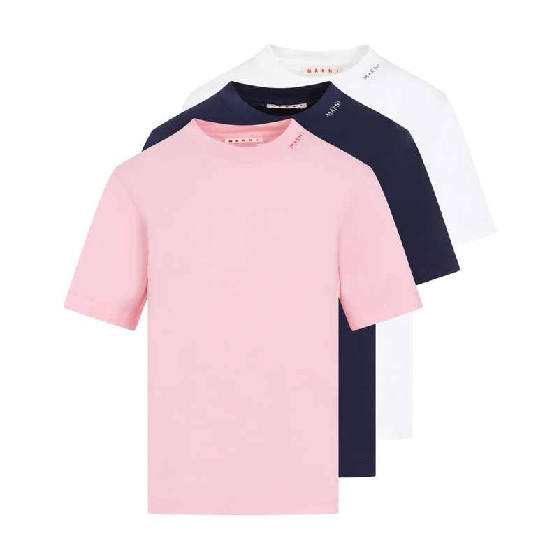 MARNI ピンク Tシャツ 36 Marni 3 Pack T Shirt - Pink/Blue/White | Garmentory