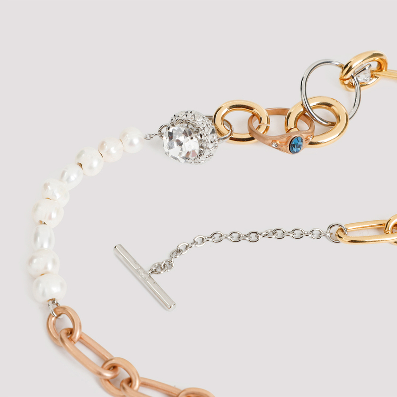 ネックレス・ペンダント MARNI BRASS AND PEARL NECKLACE Marni Brass and pearl necklace | The Fashion Square