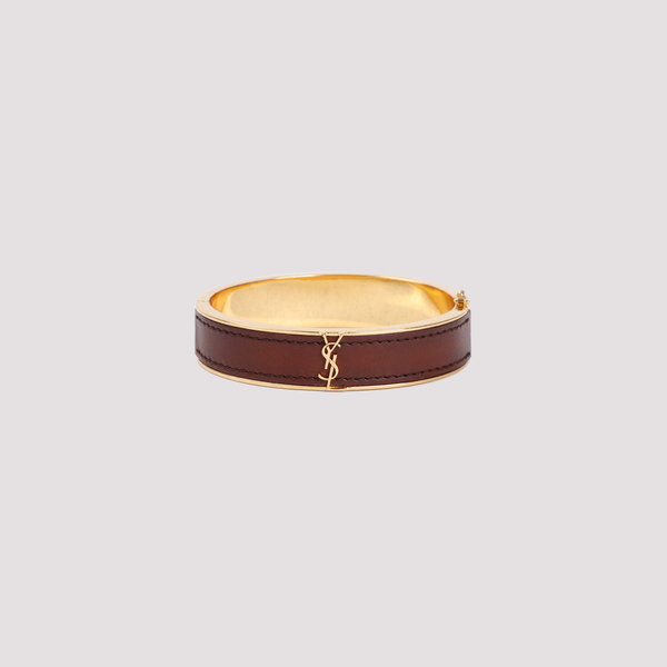 【Saint Laurent】dark brown chocolate calf leather bracelet Saint Laurent Bracelet - Dark Brown Chocolate | Garmentory