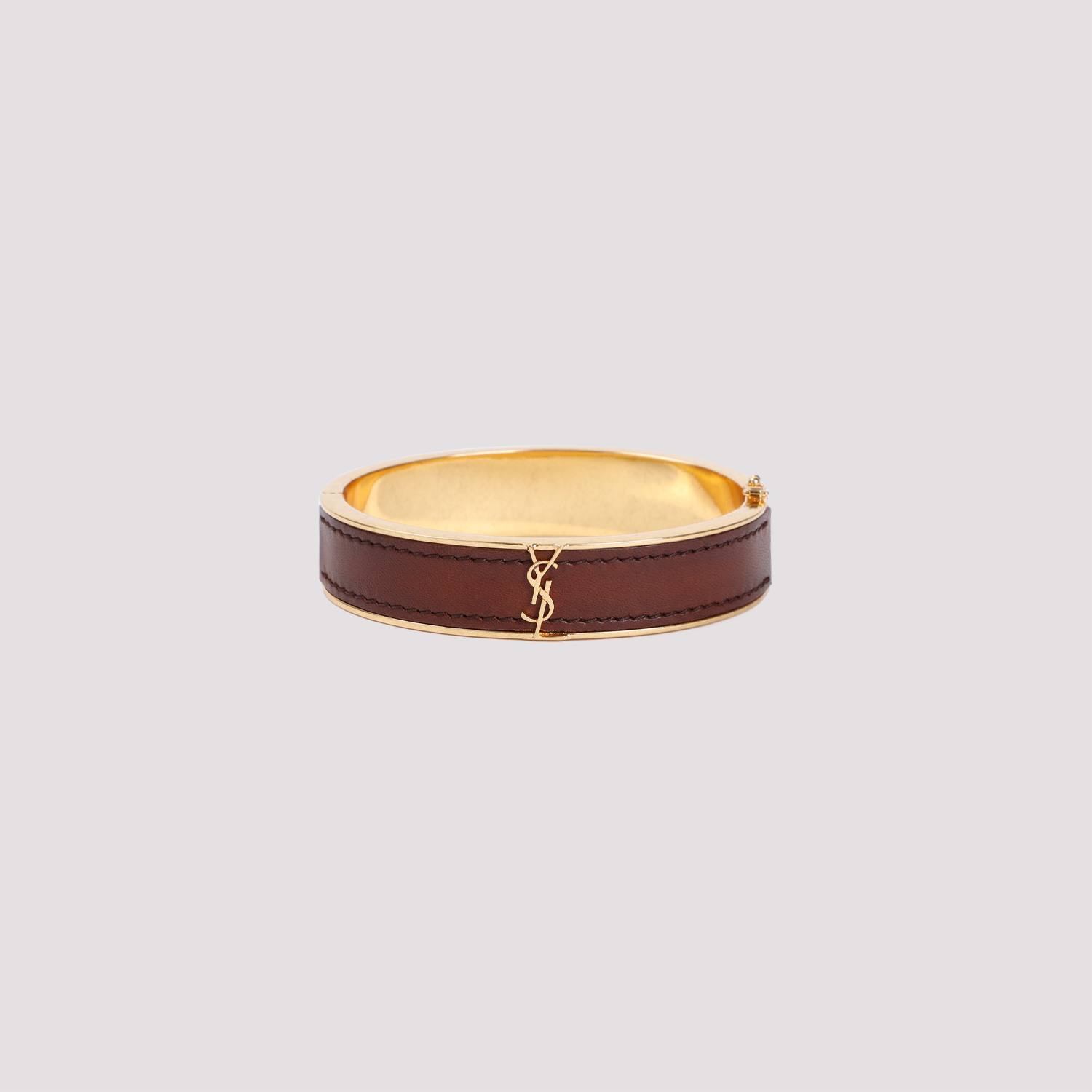 【Saint Laurent】dark brown chocolate calf leather bracelet Saint Laurent Bracelet - Dark Brown Chocolate | Garmentory