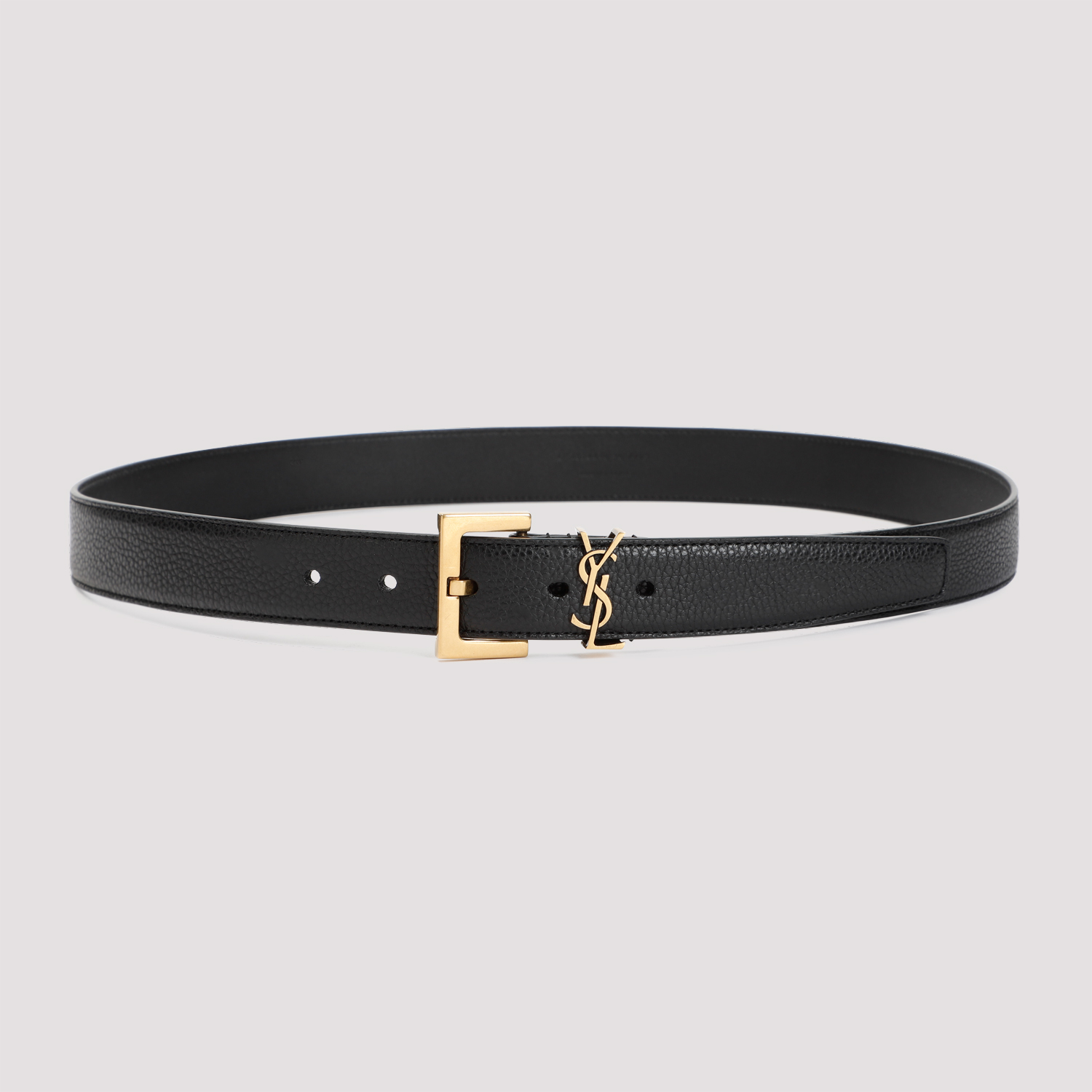 【関税&送料込】Saint Laurent Reversible Belt In Black Burgu Saint Laurent Reversible belt in black/burgundy leather