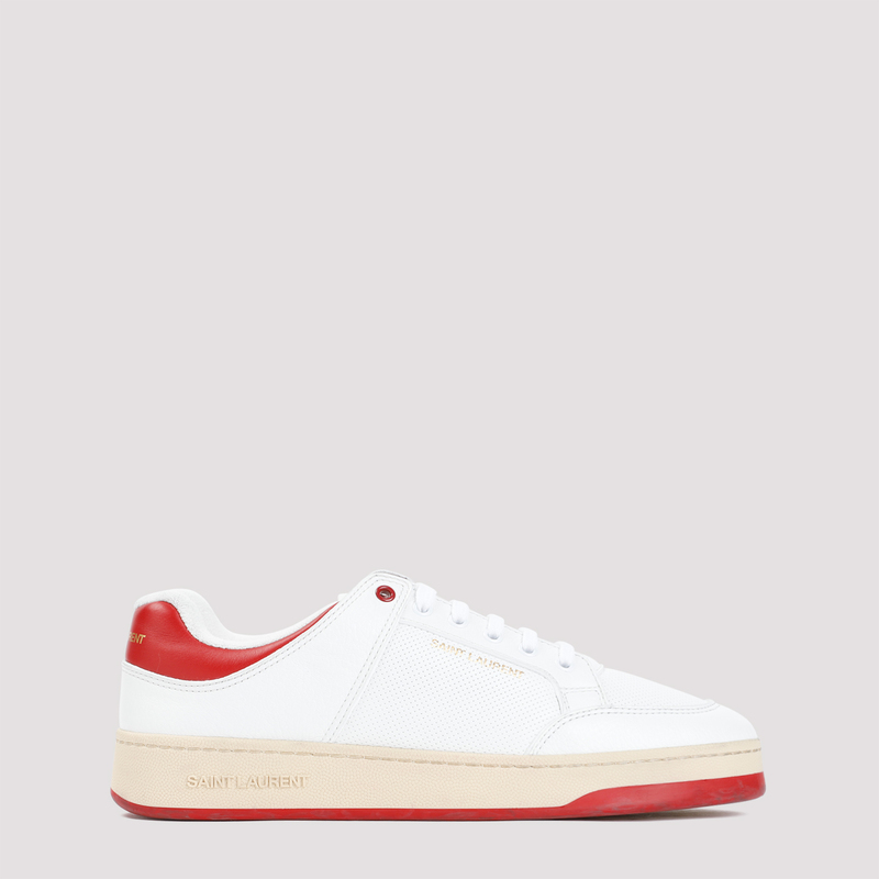 スニーカー SAINT LAURENT  Saint Laurent Sneakers Men Leather White/Red Saint Laurent 2013 Fall/Winter SL/02H Court Classic Sneakers