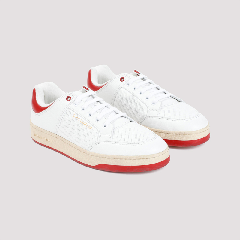 スニーカー SAINT LAURENT  Saint Laurent Sneakers Men Leather White/Red Saint Laurent 2013 Fall/Winter SL/02H Court Classic Sneakers