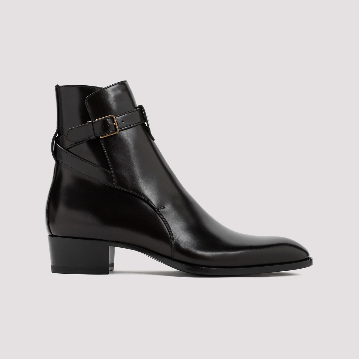 Saint Laurent Wyatt 40 Boots - Sparrow Brown | Garmentory