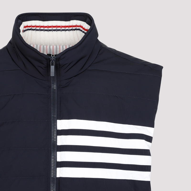 Thom Browne Down filled Ski Vest 415 NAVY Garmentory