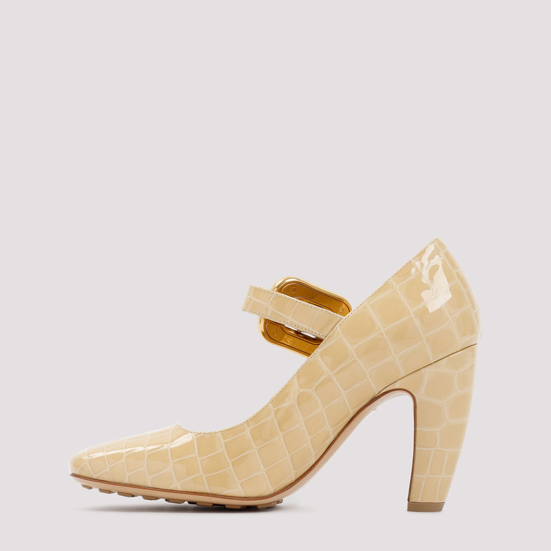 Bottega Veneta Mostra Mary Jane Pump - Beige | Garmentory