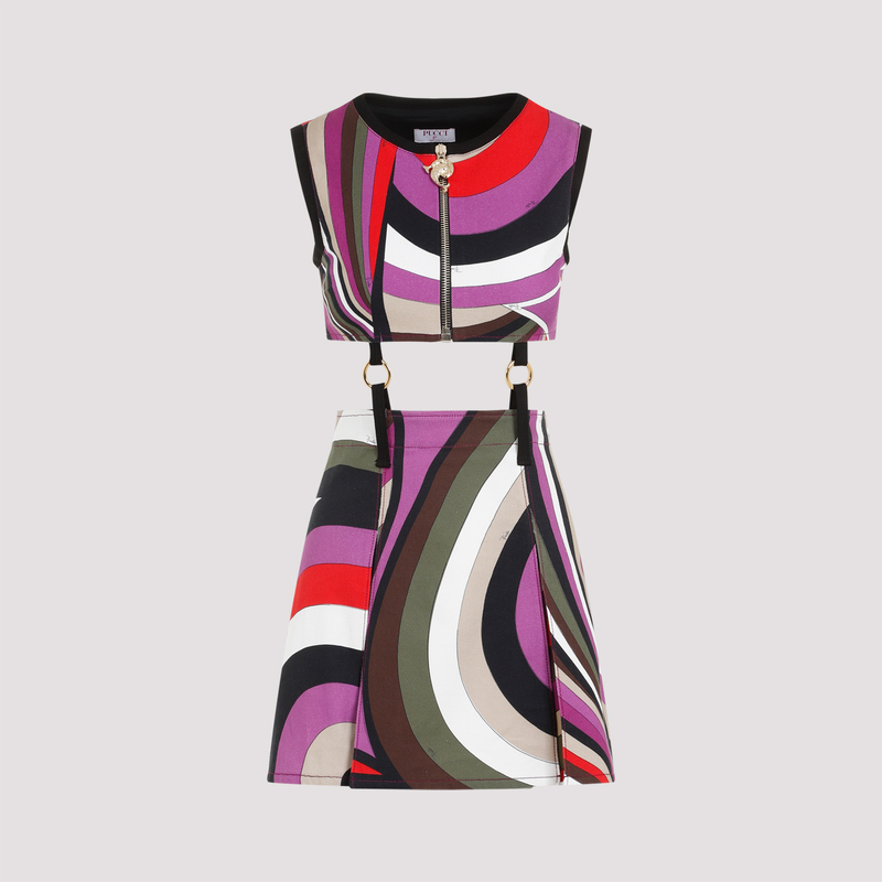 white christmas dresses Vintage Emilio Pucci Velvet Mod Mini Dress – Recess main image 1