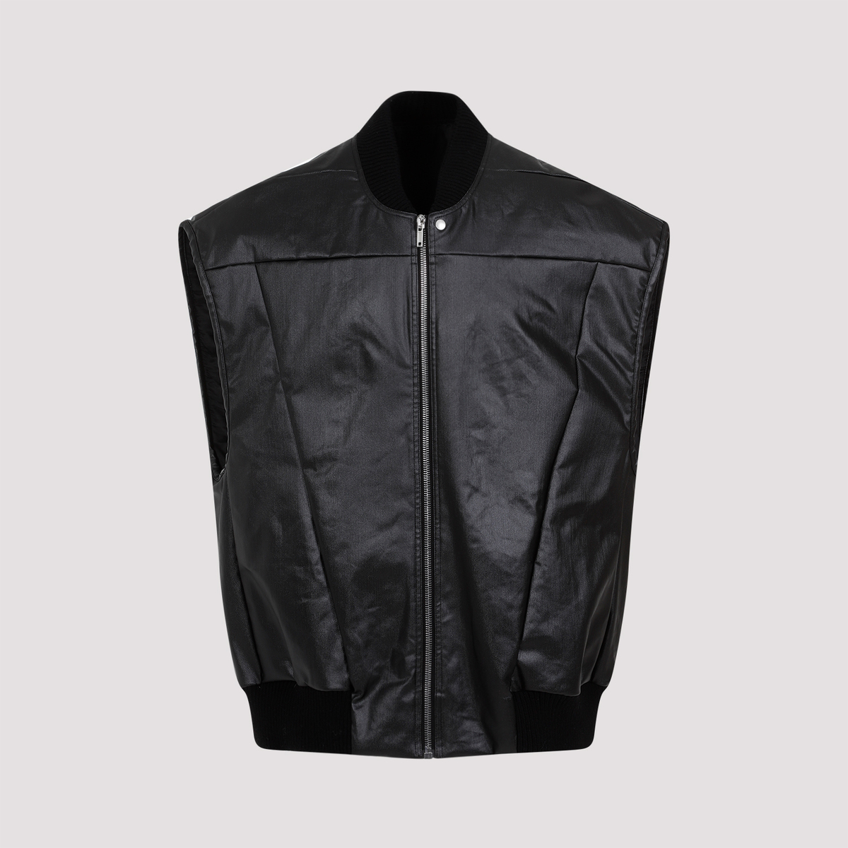 新品 RICK OWENS JUMBO FLIGHT DENIM VEST 46 Rick Owens Jumbo Flight Denim Vest | Garmentory