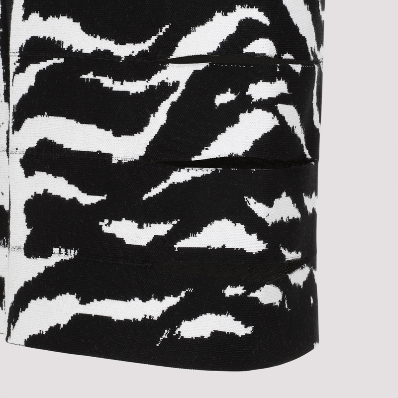 スカート Alaia Alaia Pencil Skirt Zebra ALAÏA Pencil Skirt in Blanc & Noir | FWRD