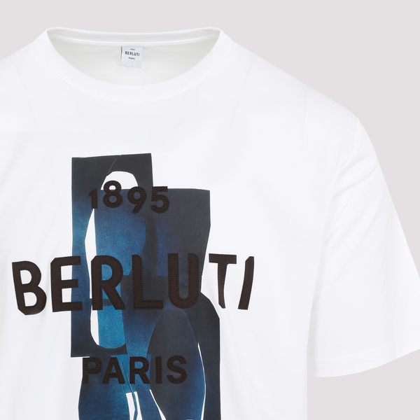 Berluti Cotton T-Shirt - Optic White/Marine | Garmentory