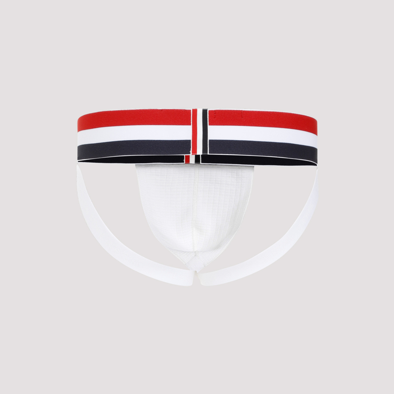 【送料&関税込】Thom Browne rwb Briefs thom browne RWB stripe jock strap Briefs - White | Garmentory