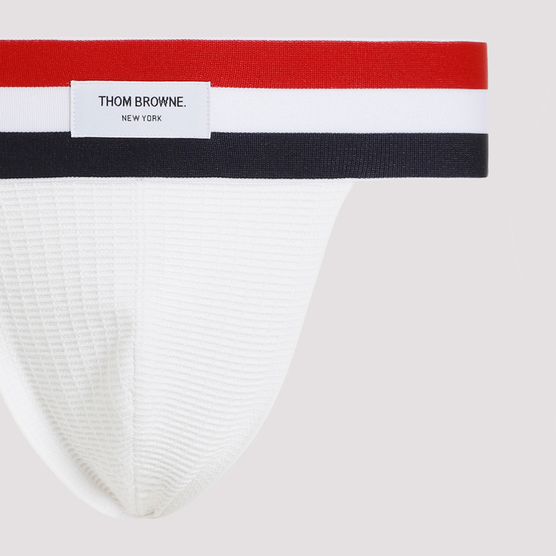 thom browne RWB stripe jock strap Briefs - White | Garmentory thom browne RWB stripe jock strap Briefs - White | Garmentory