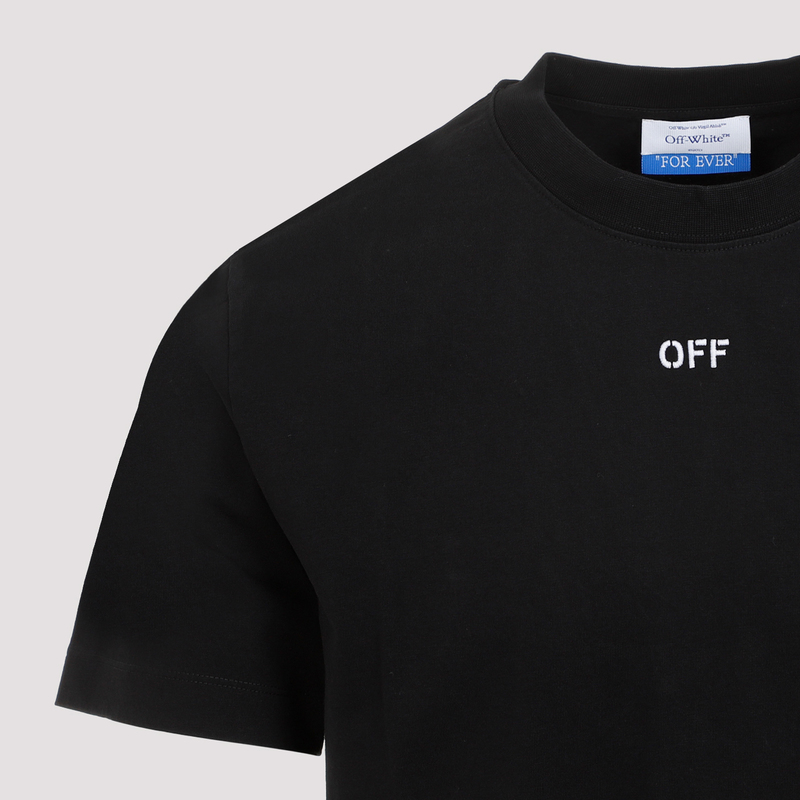 【関税&送料込み】Off-White 'Stitch Arrow' Black Cotton T- Off-White Stitch Arrow T shirt - Black | Garmentory