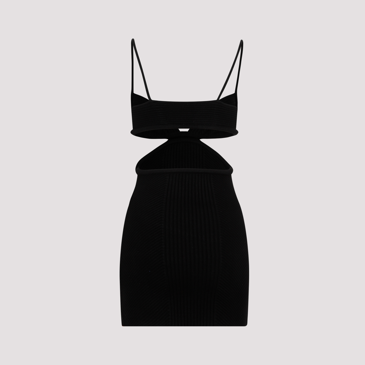 ワンピース Off-White Off White Cut Out Ribbed Mini Dress Off-White Cut Out Ribbed Mini Dress - BLACK | Garmentory