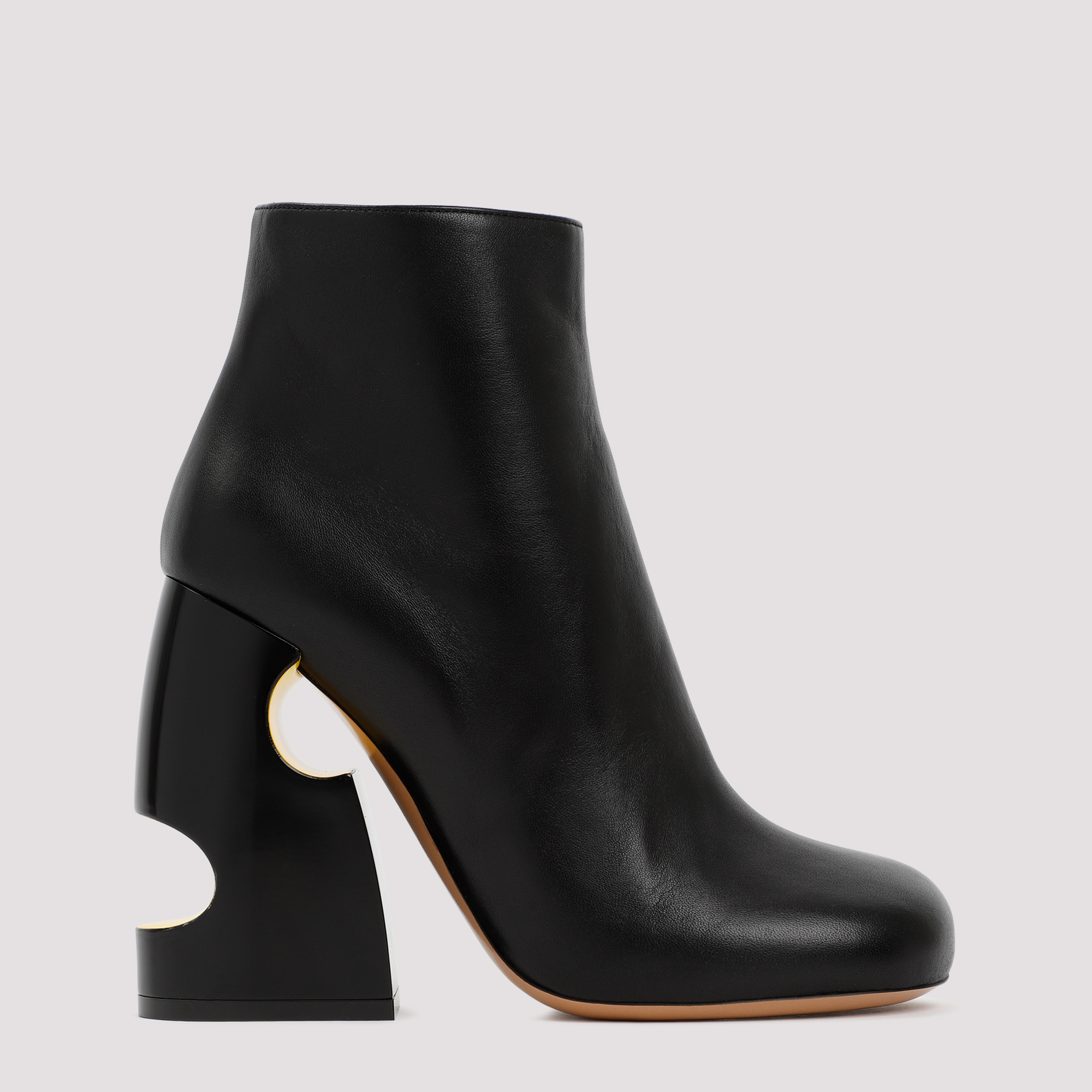 ショートブーツ・ブーティ Off-White Off White Pop Bulky Nappa Ankle Boot Off White Pop Bulky Nappa Ankle Boot - Black | Garmentory