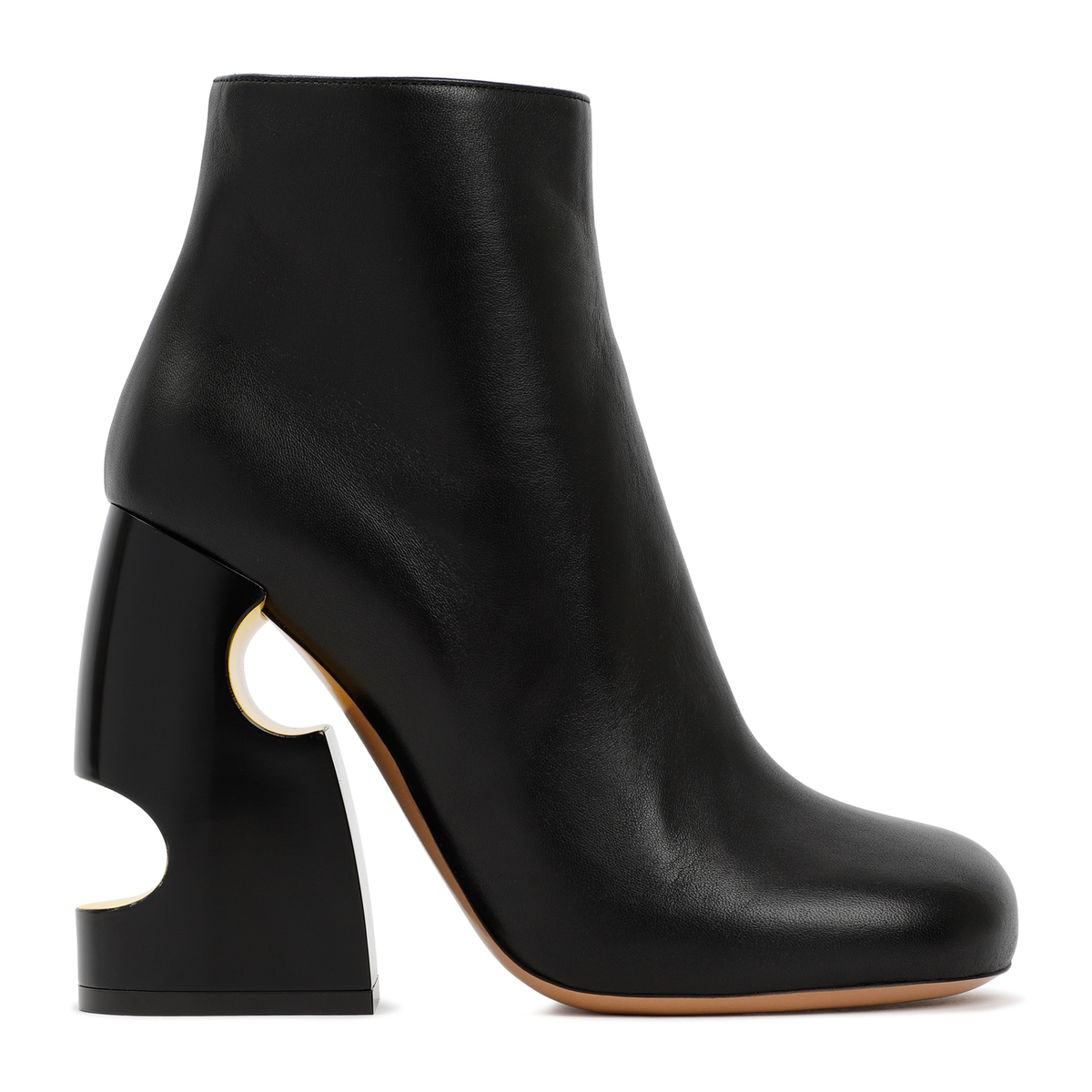 ショートブーツ・ブーティ Off-White Off White Pop Bulky Nappa Ankle Boot Off White Pop Bulky Nappa Ankle Boot - Black | Garmentory