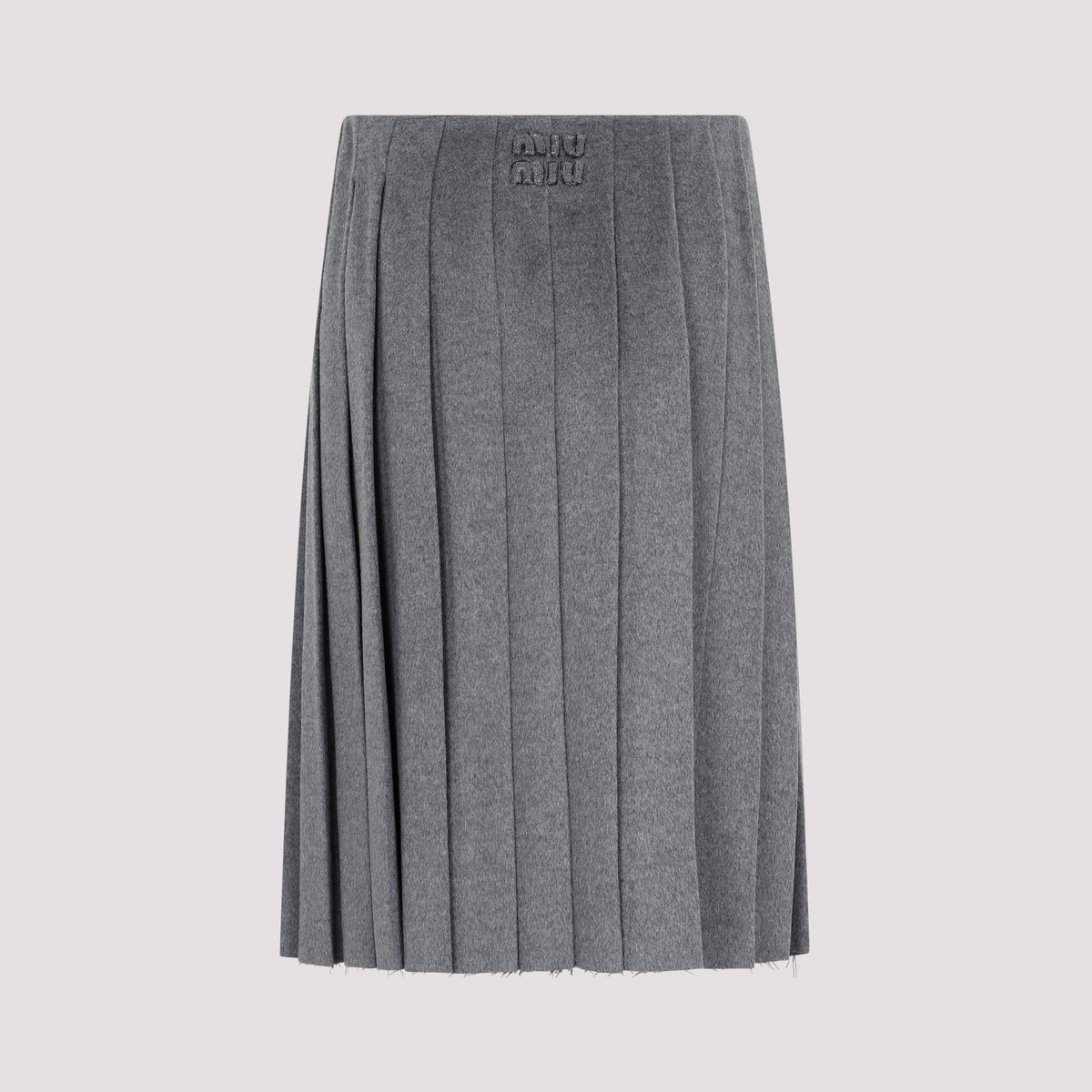 【SALE】 ◆MIUMIU◆ Wool Skirt ウールスカート Miu Miu Prince Of Wales-check Wool Skirt | Grey | FARFETCH