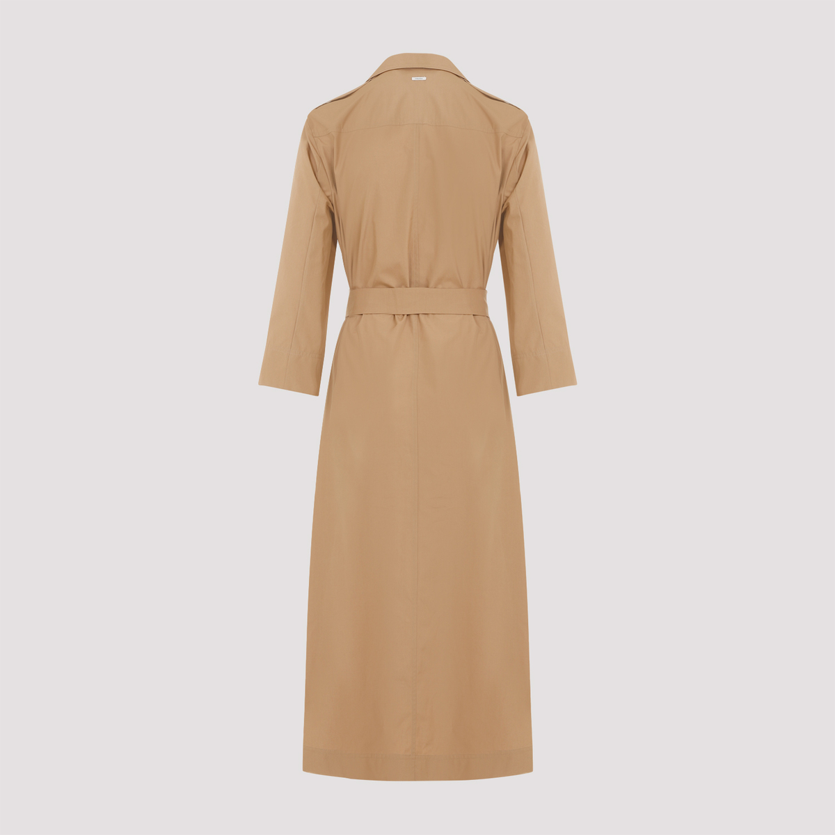 Max Mara`s Frida Safari Midi Dress - Camel | Garmentory
