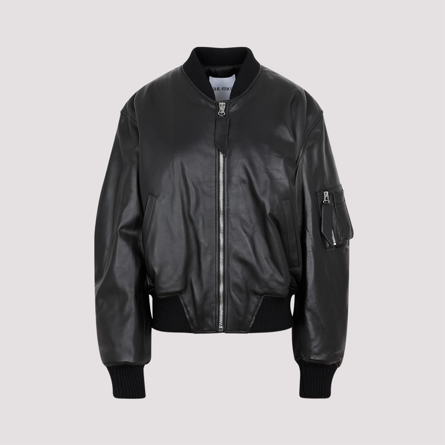 レザージャケット・コート THE ATTICO LEATHER JACKET (250WCB00062LBT128AA 100) レザージャケット・コート THE ATTICO LEATHER JACKET