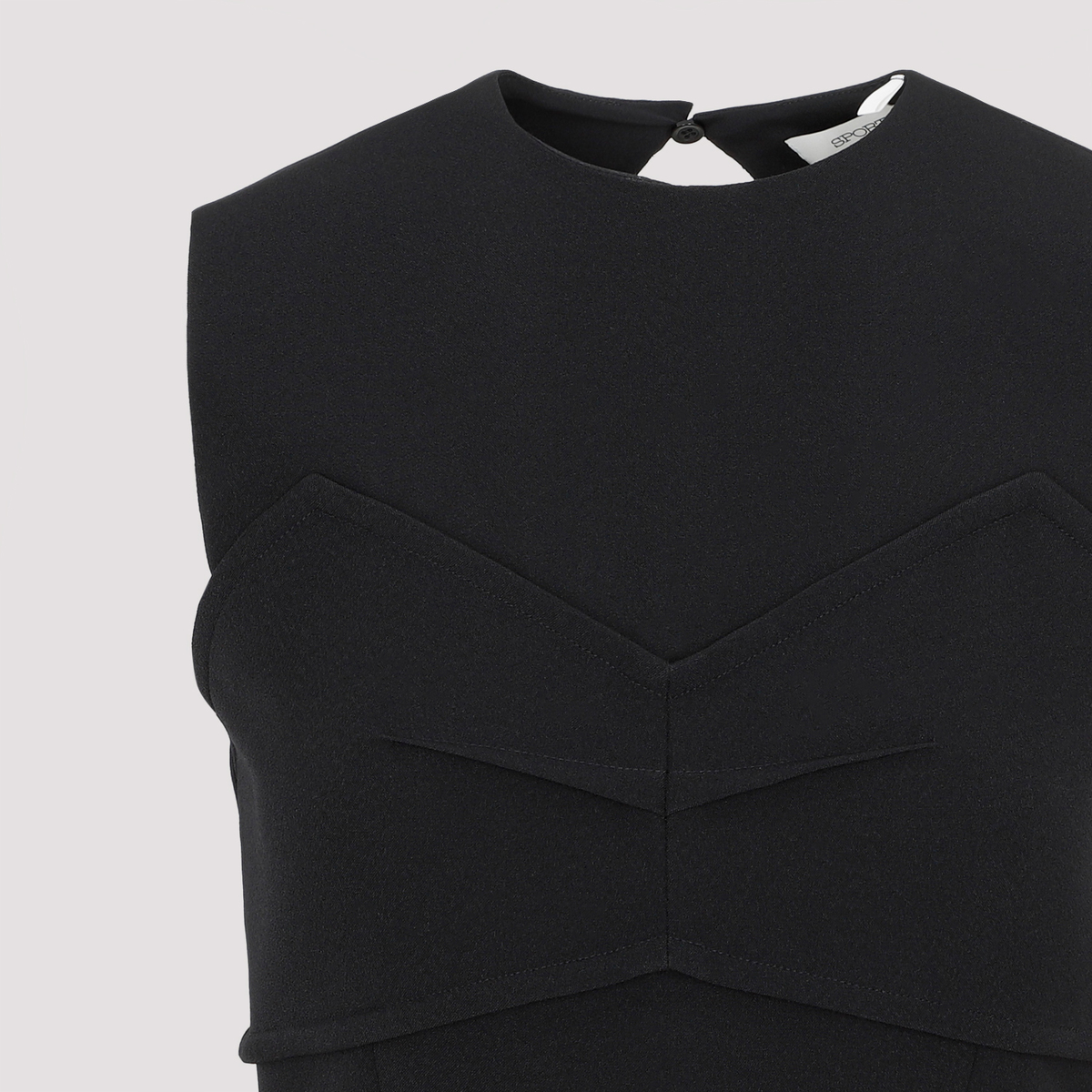 【送料&関税込】SportMax Black Stretch Polyester Mirto Dress SportMax Black Stretch Polyester Mirto Dress Sportmax
