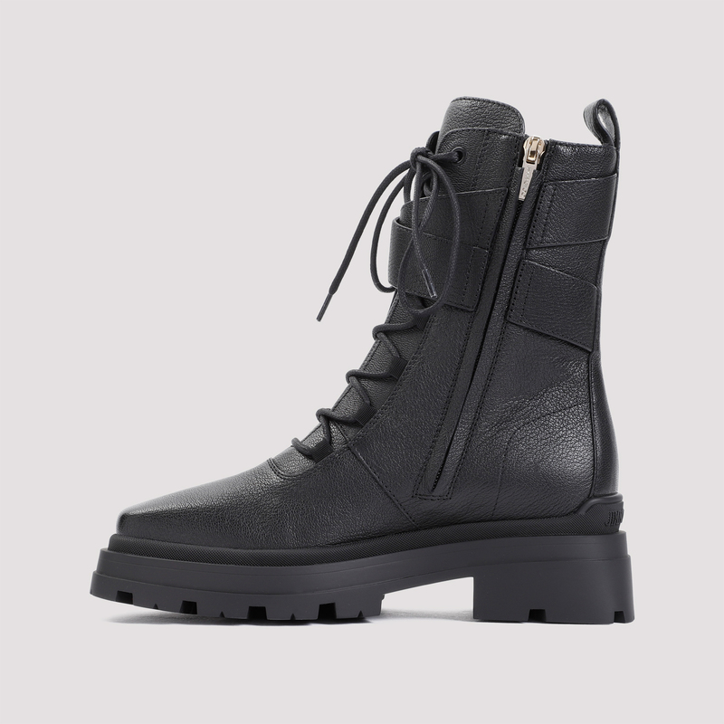 ［大人気！］JIMMY CHOO Boots NOEMI45GNLBLACK Noemi 45 | Black Leather Ankle Boots | JIMMY CHOO