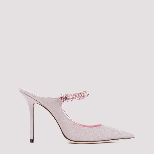 JIMMY CHOO Bing 100 Mules - Pink | Garmentory