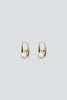 Third Reasons Lobster Earrings with Pearl - Gold - Thumbnail 1