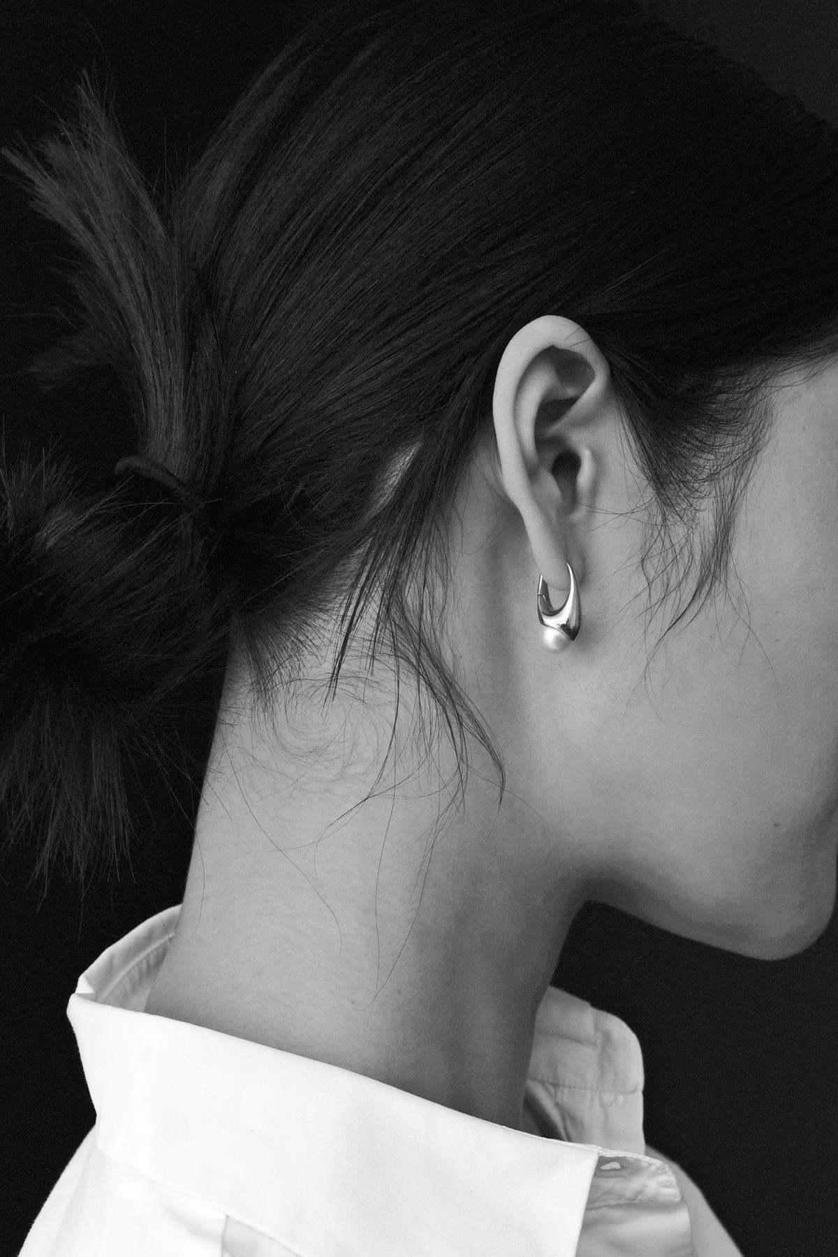 Third Reasons Lobster Earrings with Pearl - Gold - Image 2 of 5