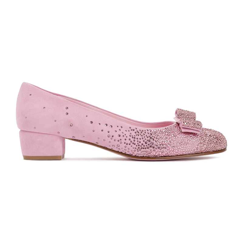 Ferragamo Leather Vara Ballerinas - Bubblegum Pink | Garmentory