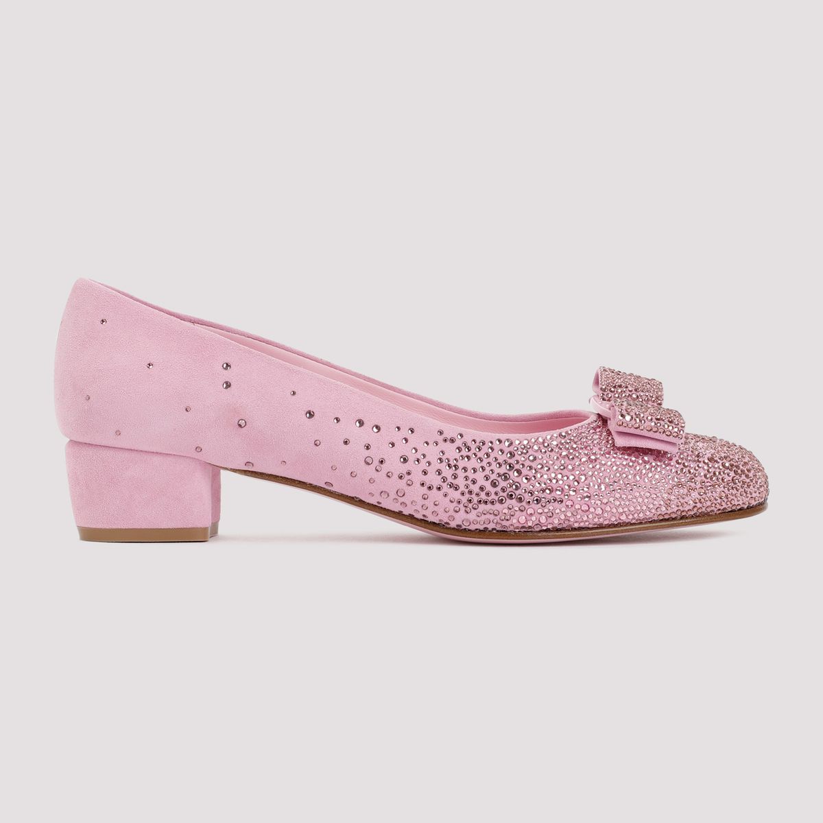 Ferragamo Leather Vara Ballerinas - Bubblegum Pink | Garmentory