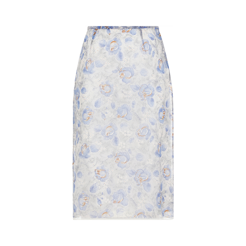 スカート Prada Light Blue Cotton Skirt Prada Skirt - Light Blue | Garmentory