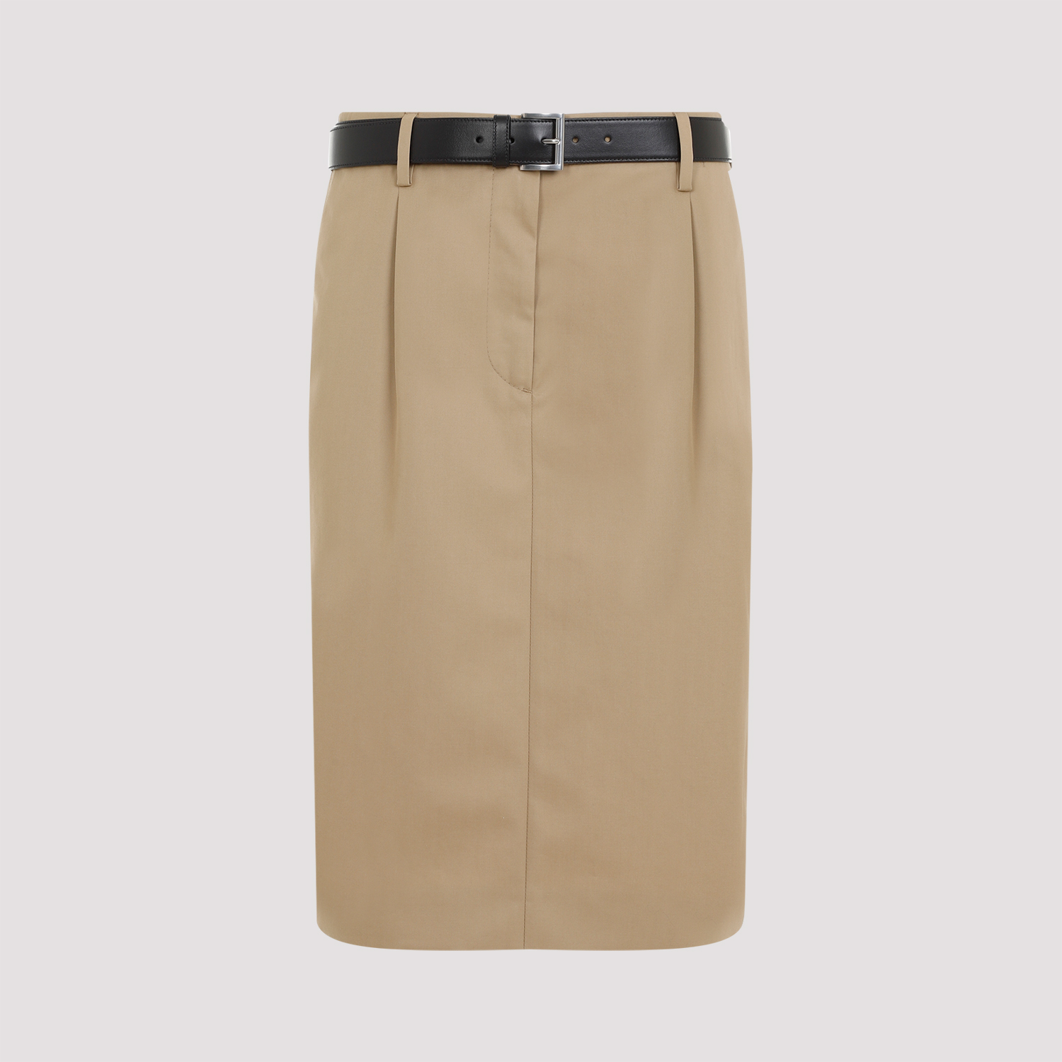 【関税&送料込】Prada Brown Stretch Poplin Skirt Prada-Skirt-20240704015321.jpg