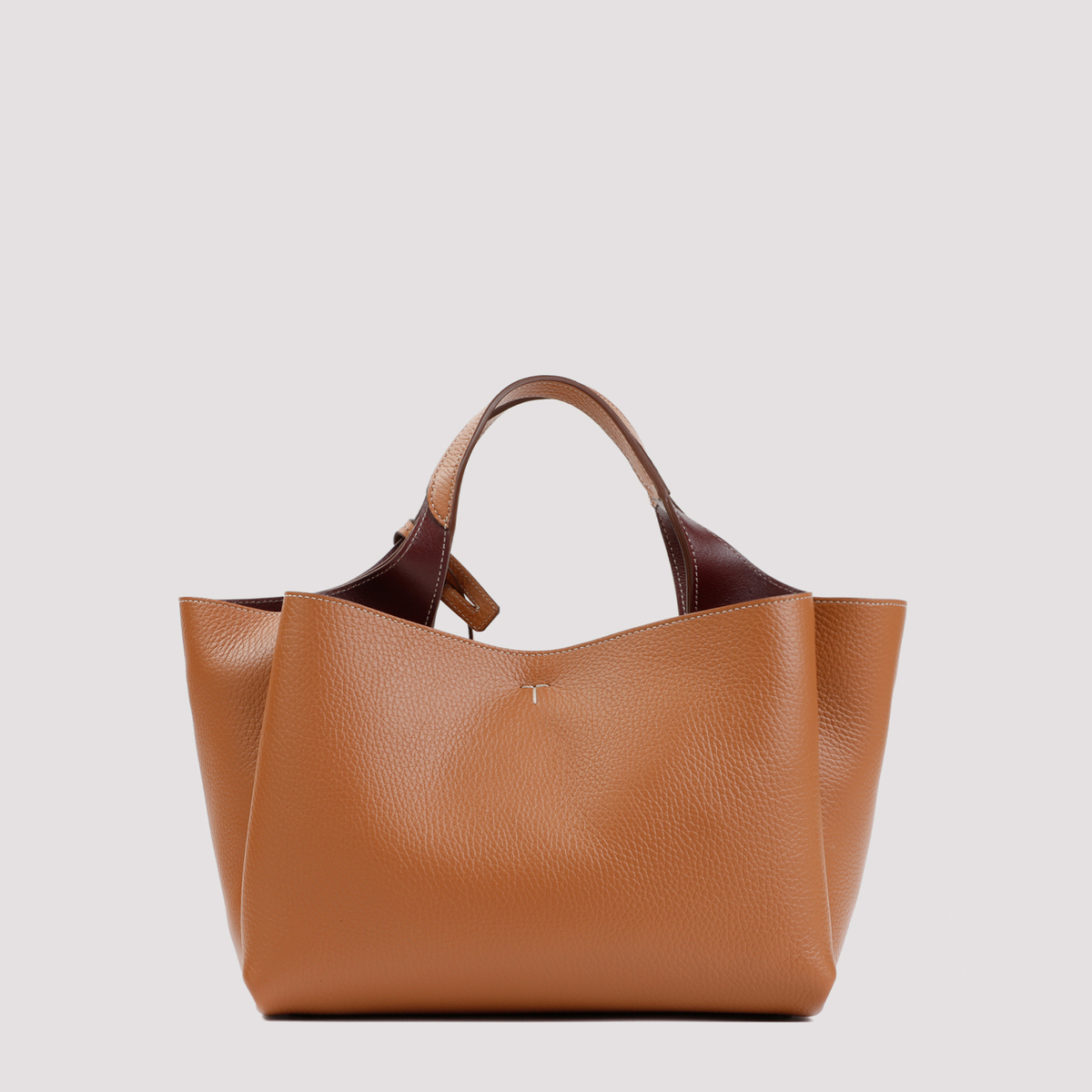 トッズ Tod`s Bauletto Sacca Grained Leather Bag TOD`S Bauletto Sacca Grained Leather Bag - Brown | Garmentory