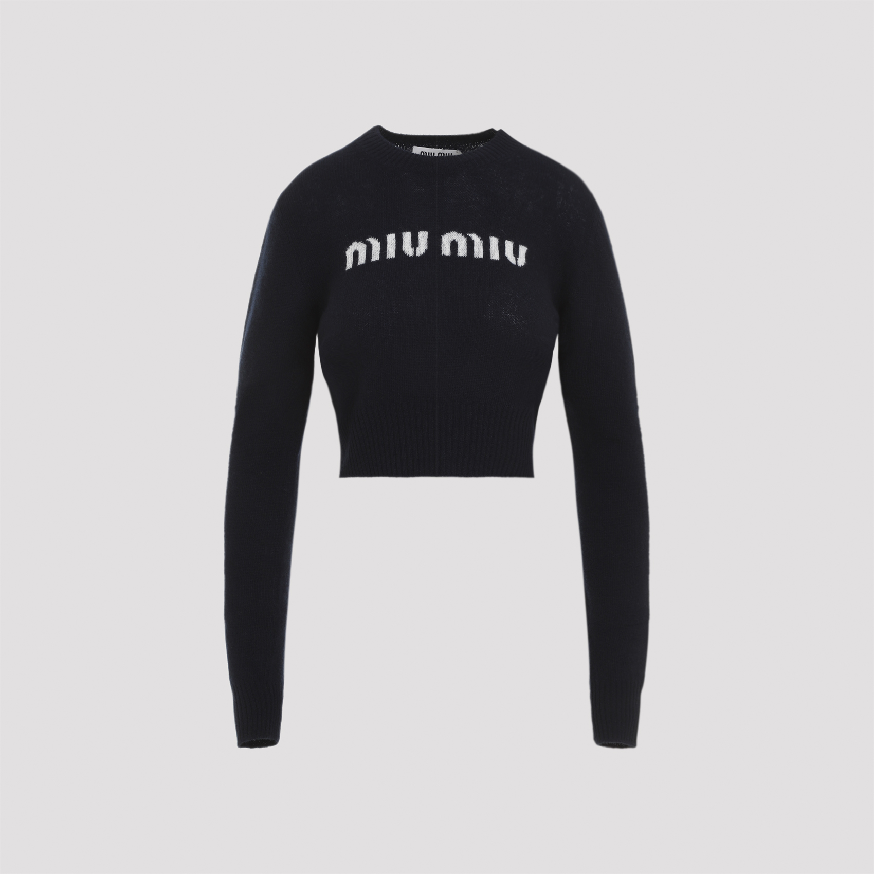 MIU MIU Crewneck Pullover - Blue | Garmentory
