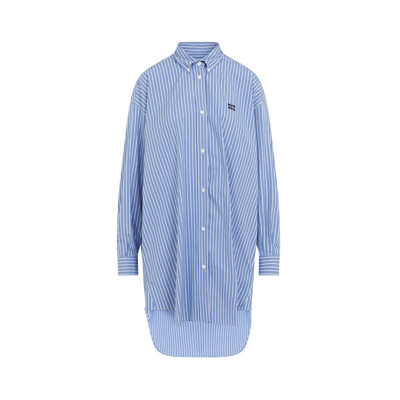 ワンピース MIU MIU LIGHT BLUE COTTON DRESS MIU MIU Dress - Light Blue | Garmentory