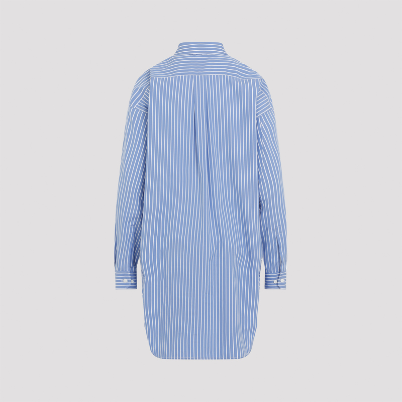 ワンピース MIU MIU LIGHT BLUE COTTON DRESS Miu Miu Logo Detailed Sleeveless Mini Dress In Blue | ModeSens