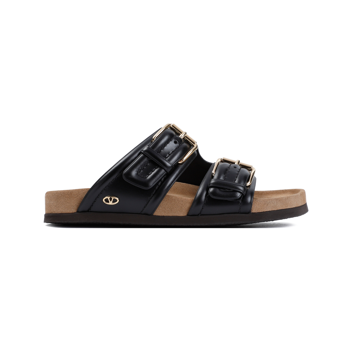 サンダル・ミュール VALENTINO 'Fussfriend' Slide with Buckles in Leather Woman 22556440_53304415_600.jpg