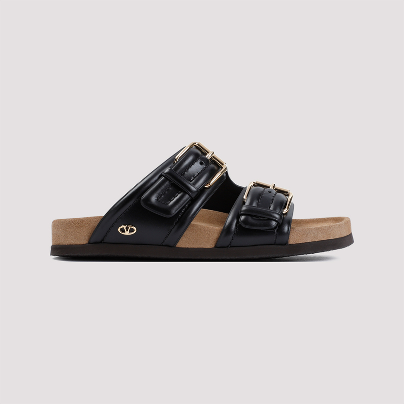 Valentino Garavani Fussfriend Slide Sandals - Nero Sigaro