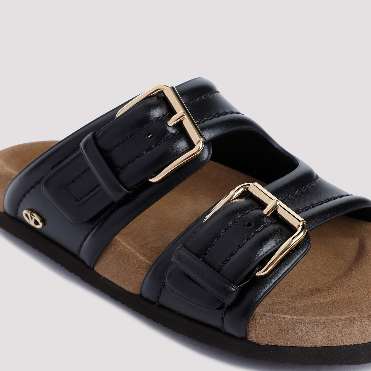 Valentino Garavani Fussfriend Slide Sandals - Nero Sigaro