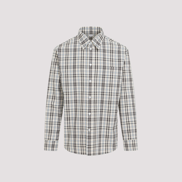 Bottega Veneta Check Shirt - Chalk White | Garmentory