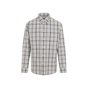 Bottega Veneta Check Shirt - Chalk White | Garmentory