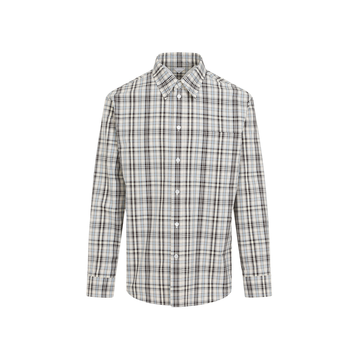 Bottega Veneta Check Shirt - Chalk White | Garmentory