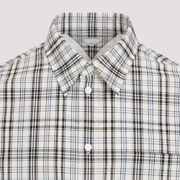 Bottega Veneta Check Shirt - Chalk White | Garmentory