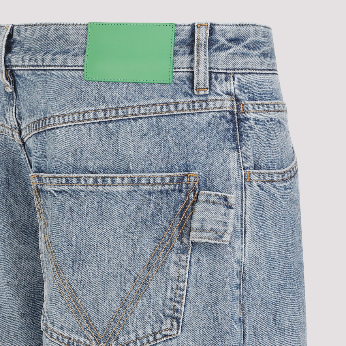 Bottega Veneta Women's Wool and Cotton Pants Blue main image 1