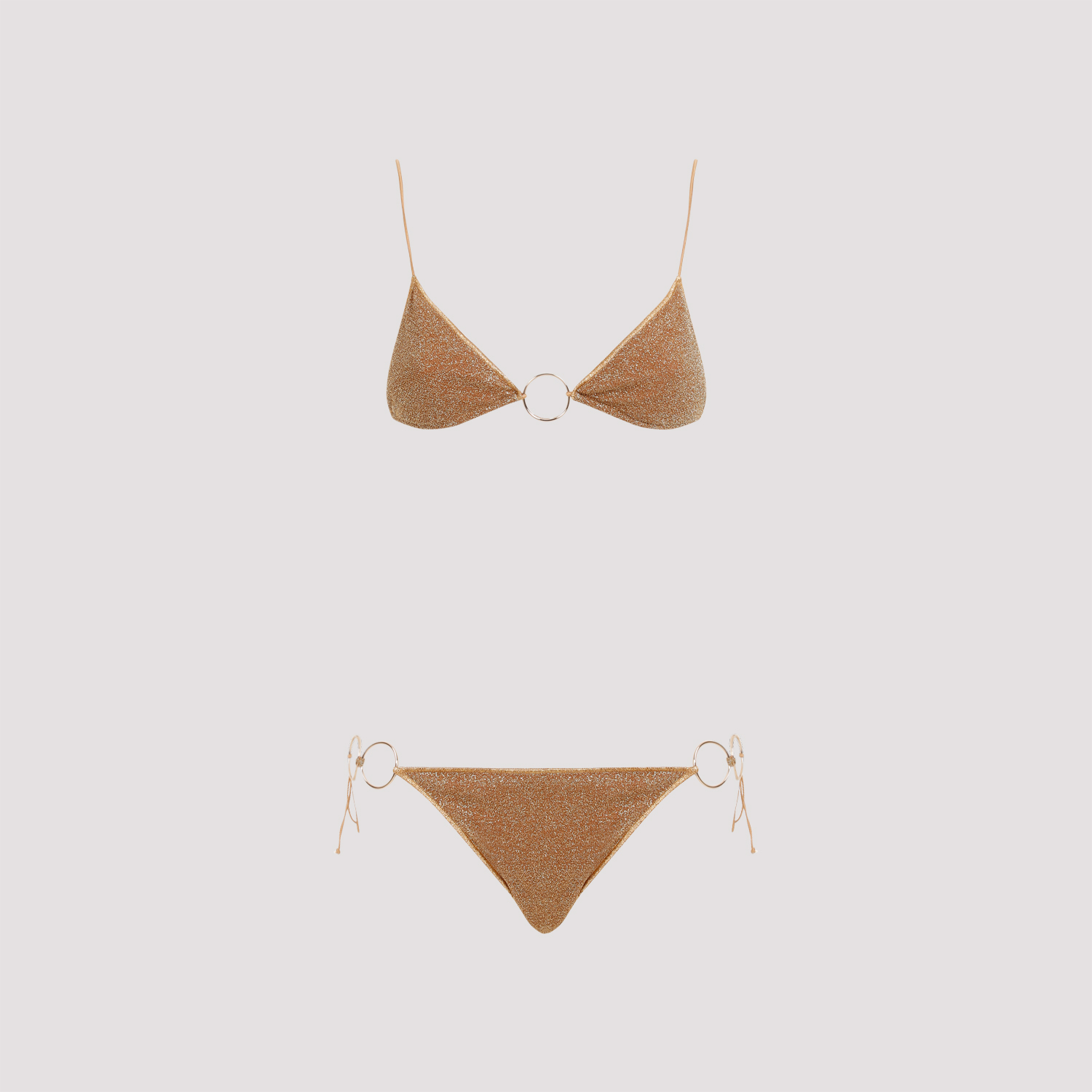 OSEREE SWIMWEAR Microkini Ring Bikini - TOFFEE GOLD | Garmentory