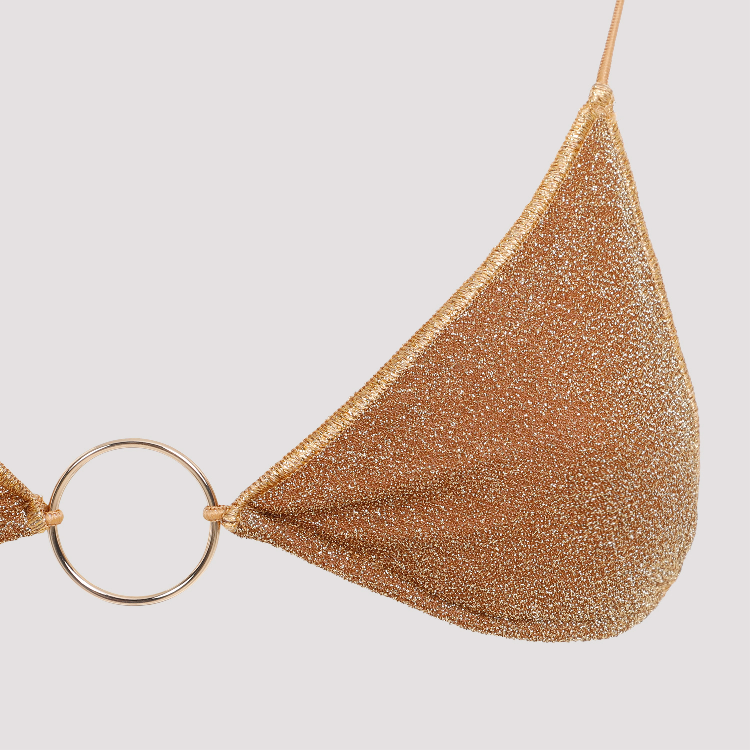 OSEREE SWIMWEAR Microkini Ring Bikini - TOFFEE GOLD | Garmentory